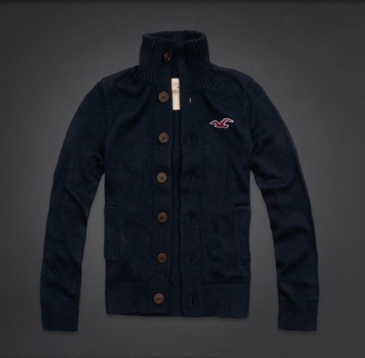 Hollister Hombres Ponte de pie de cuello Jersey HCO3863